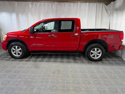 Red Alert Metallic 2010 Nissan Titan Pro-4X