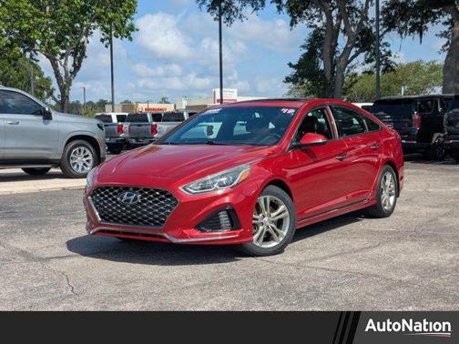 Scarlet Red 2019 Hyundai SONATA Sport