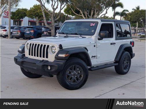 Bright White Clearcoat 2024 Jeep Wrangler Sport S