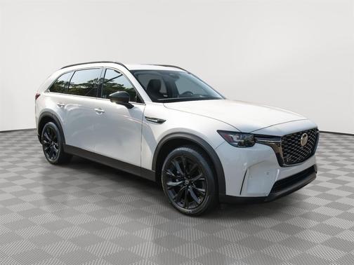 Rhodium White Premium 2025 Mazda CX-90 PHEV Premium Sport