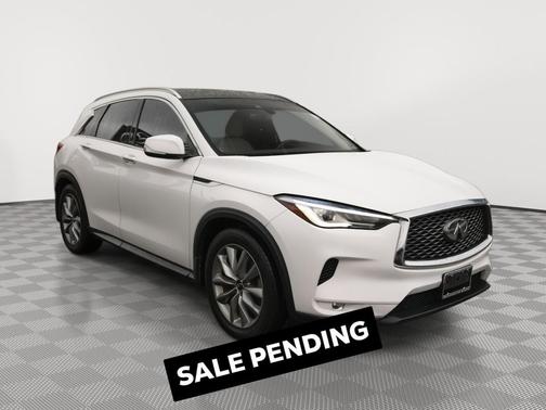 Lunar White 2020 INFINITI QX50 LUXE AWD