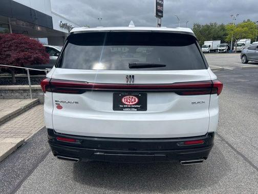 White Frost Tricoat 2025 Buick Enclave Sport Touring