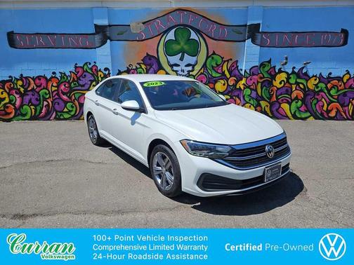 Opal White Pearl 2023 Volkswagen Jetta 1.5T SE