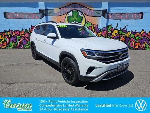 Pure White 2023 Volkswagen Atlas 3.6L SE w/Technology