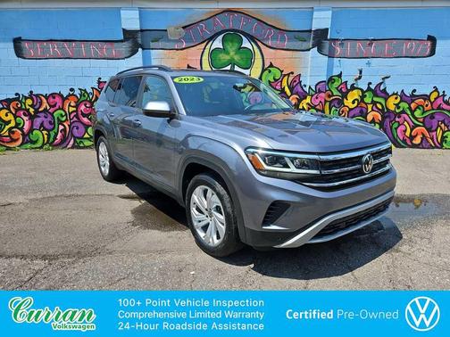 Platinum Gray Metallic 2023 Volkswagen Atlas 3.6L SE w/Technology