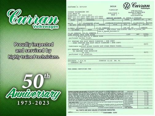 Opal White Pearl 2023 Volkswagen Atlas 3.6L SEL Premium