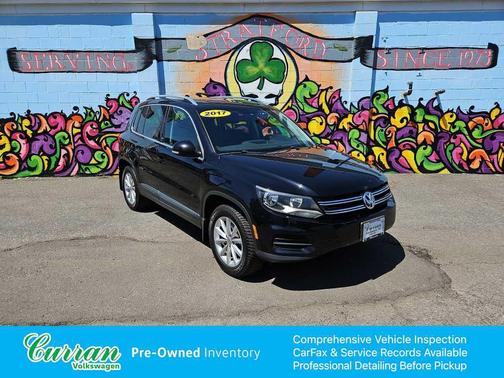 Deep Black Pearl 2017 Volkswagen Tiguan 2.0T Wolfsburg Edition