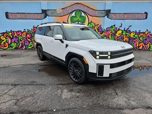 Serenity White 2024 Hyundai SANTA FE Calligraphy