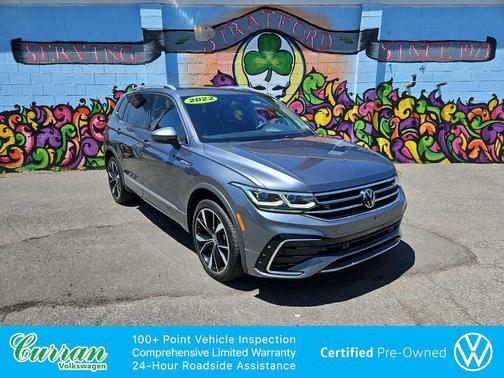 Platinum Gray Metallic 2022 Volkswagen Tiguan 2.0T SEL R-Line 4MOTION