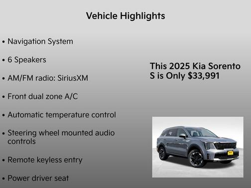 2025 Kia Sorento S