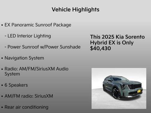 2025 Kia Sorento Hybrid EX