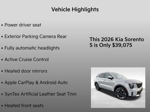 2026 Kia Sorento S