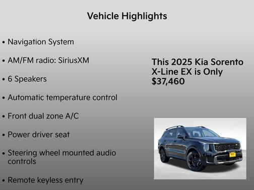 2025 Kia Sorento X-Line EX
