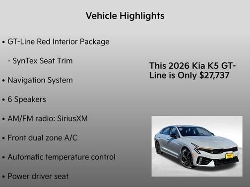 2026 Kia K5 GT-Line