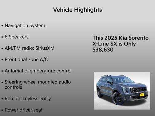 2025 Kia Sorento X-Line SX