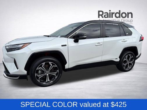 Wind Chill Pearl / Midnight Black Metallic 2023 Toyota RAV4 Prime XSE