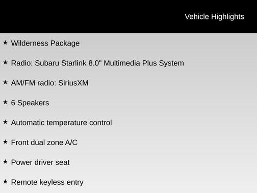 2023 Subaru Forester Wilderness