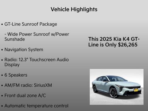 2025 Kia K4 GT-Line