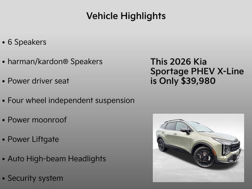 2026 Kia Sportage Plug-In Hybrid X-Line