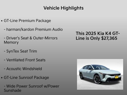 2025 Kia K4 GT-Line