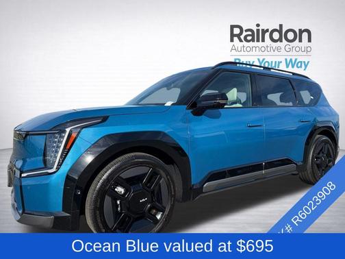 Ocean Blue 2024 Kia EV9 GT-Line