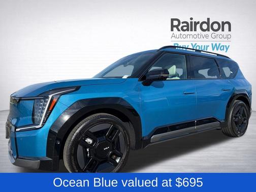 Ocean Blue 2024 Kia EV9 GT-Line