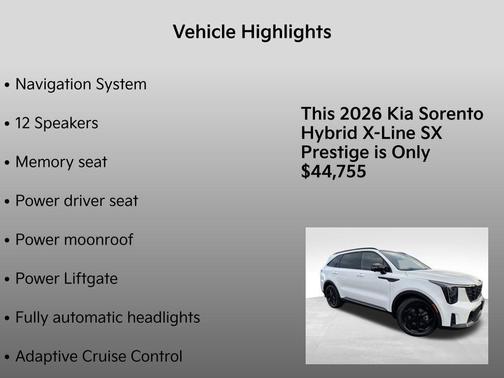 2026 Kia Sorento Hybrid X-LINE SX PRESTIGE
