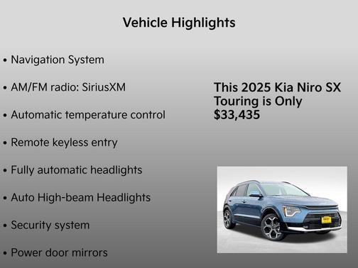 2025 Kia Niro SX Touring