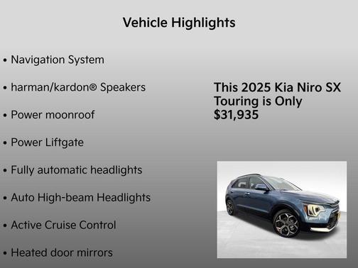 2025 Kia Niro SX Touring