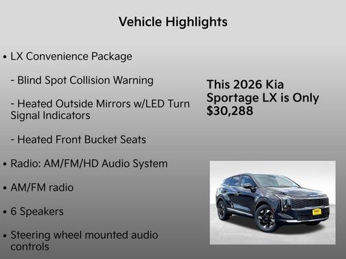 2026 Kia Sportage LX