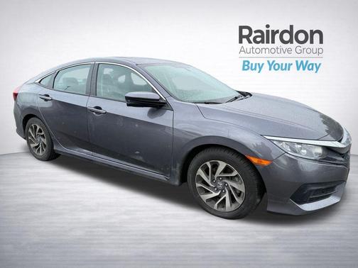 Modern Steel Metallic 2017 Honda Civic EX