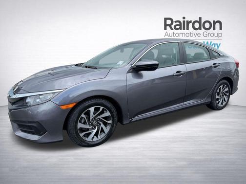 Modern Steel Metallic 2017 Honda Civic EX