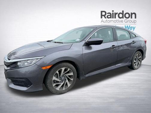 Modern Steel Metallic 2017 Honda Civic EX
