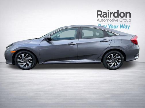 Modern Steel Metallic 2017 Honda Civic EX