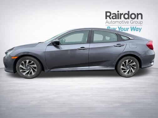 Modern Steel Metallic 2017 Honda Civic EX