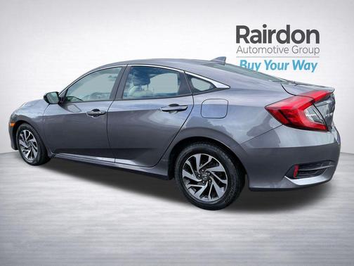 Modern Steel Metallic 2017 Honda Civic EX