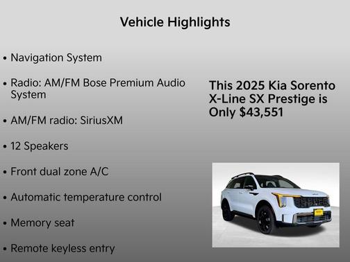 2025 Kia Sorento SX Prestige X-Line