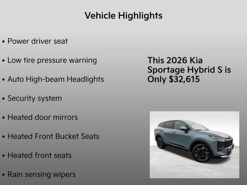 2026 Kia Sportage Hybrid S