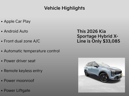 2026 Kia Sportage Hybrid X-LINE