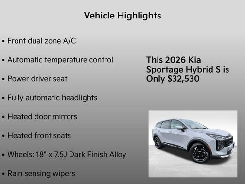 2026 Kia Sportage Hybrid S