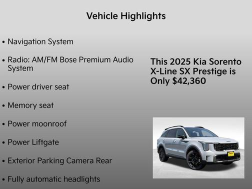 2025 Kia Sorento SX Prestige X-Line
