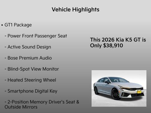 2026 Kia K5 GT