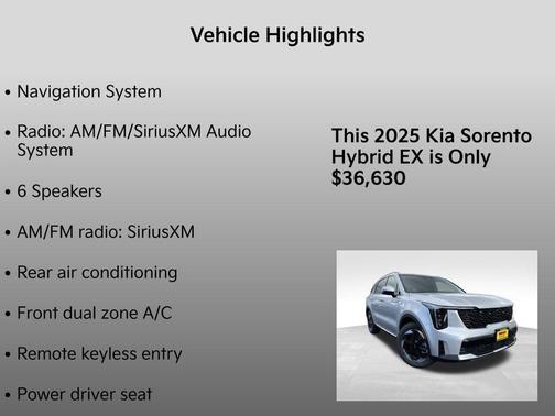 2025 Kia Sorento Hybrid EX