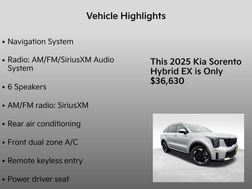 2025 Kia Sorento Hybrid EX
