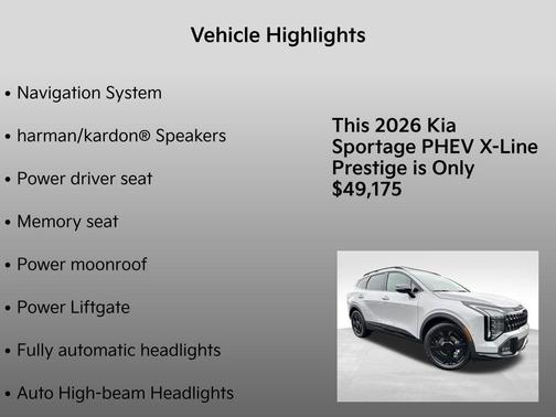 2026 Kia Sportage Plug-In Hybrid X-Line Prestige