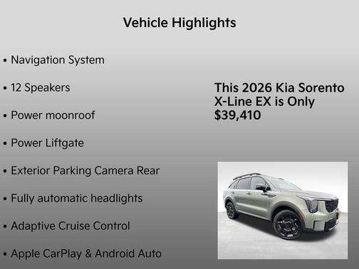 2026 Kia Sorento X-Line EX