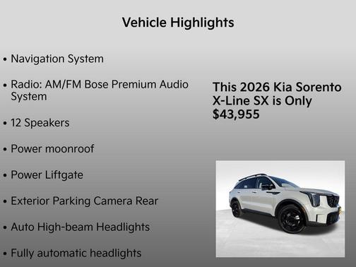2026 Kia Sorento X-Line SX