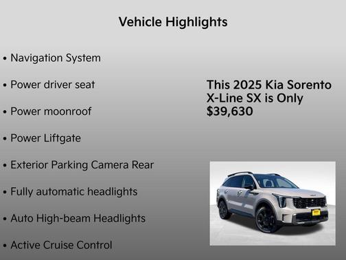 2025 Kia Sorento X-Line SX