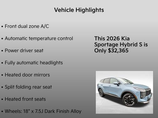 2026 Kia Sportage Hybrid S