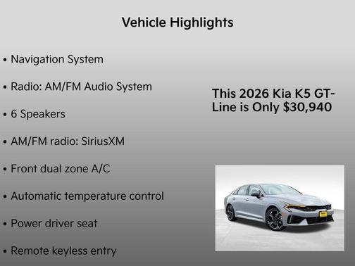2026 Kia K5 GT-Line